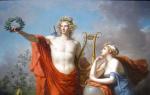 Түүх ба угсаатны зүй.  Өгөгдөл.  Үйл явдал.  Уран зохиол.  Аполлон ба түүний музей Эртний Грекийн тухай домог Аполлон банз