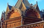 Tempel von Tichon von Zadonsk in Sokolniki: Holzkirche im russischen Stil Tempel von Tichon von Zadonsk in Sokolniki Zeitplan der Gottesdienste